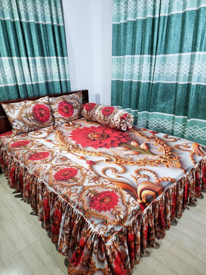 Bedsheet (5) 3D প্রিমিয়াম কুচি চাদর - Image 1