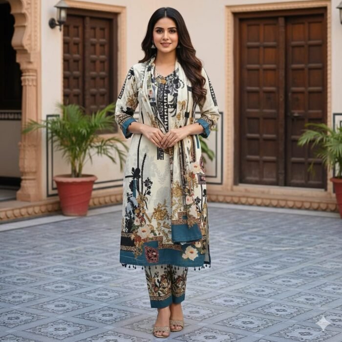 WhatsApp Image 2026-01-22 at 5.01.43 PM Digital Print Three Piece - Image 1